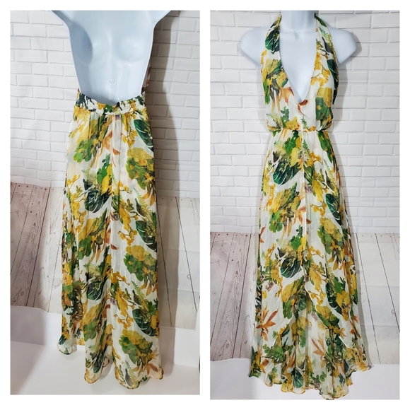 Luxxel Yellow Floral Romper Dress - Picture 2 of 8